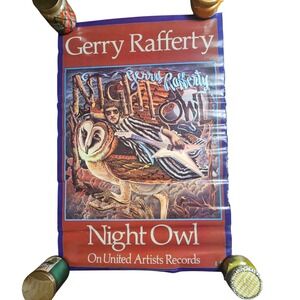 Gerry Rafferty Night Owl Vintage 1979 Promo Album Poster 24x36 Rock Advert